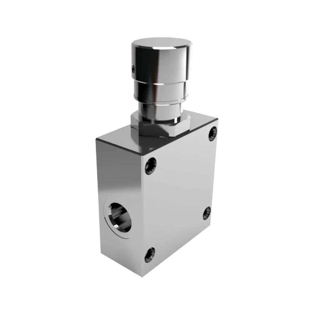 Hydraulic 3 Way Compensated Flow Control Valve With Reverse Check, RFC-VU 1/2’’ Hydraulic 3 Way Compensated Flow Control Valve With Reverse Check, RFC-VU 1/2’’
