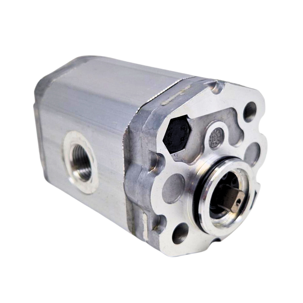 Hydraulic Gear Pump, GP1, 1.3CC, C/Wise 3/8" BSP Inlet & Outlet Ports, Ø32 Spigot O Ring 2Bolt Thro' Flange, 5mm Tang Drive Shaft