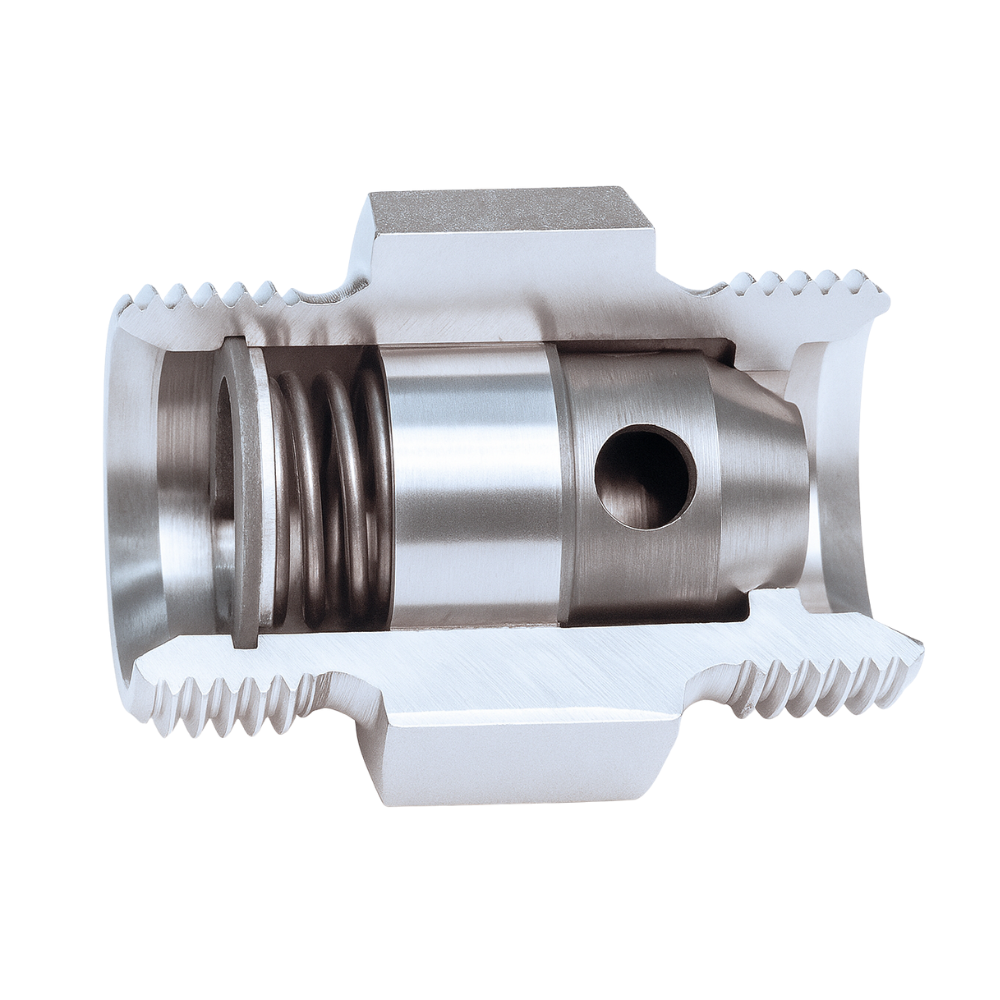 Stainless Steel Hydraulic Male/Male Check Valve, 3/8" BSP, 1 Bar Cracking Pressure