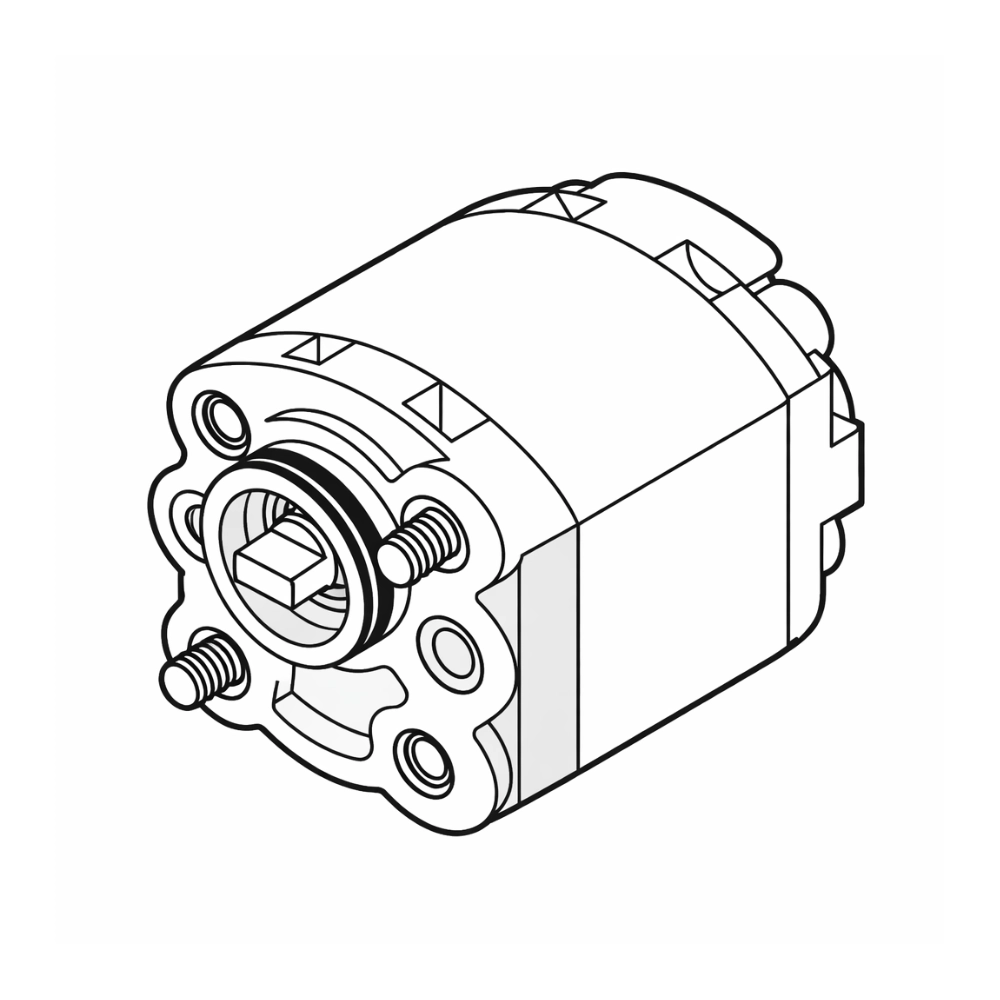 Walvoil Group 1 MC32 Power Pack Gear Pump, 2.0cc, Anti-Clockwise, 3/8" BSP