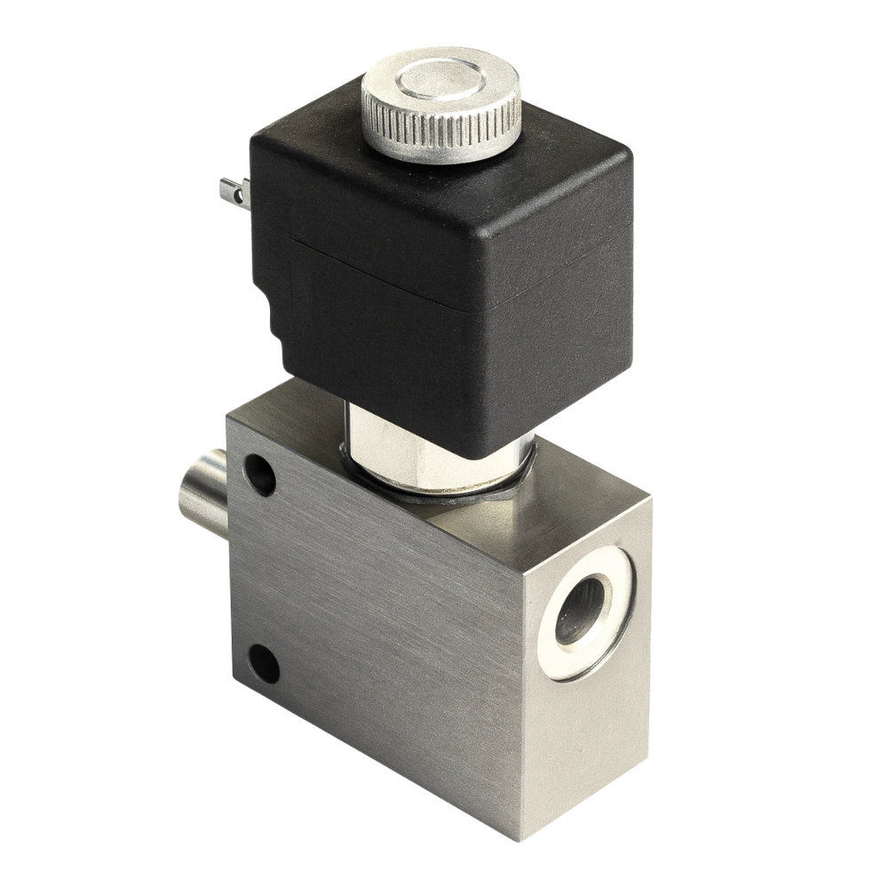 Walvoil VE/B 1/2" BSP 2 Way NC Pilot Operated Solenoid Valve, Steel Body, 60 L/min, 350 Bar, Emergency Bypass