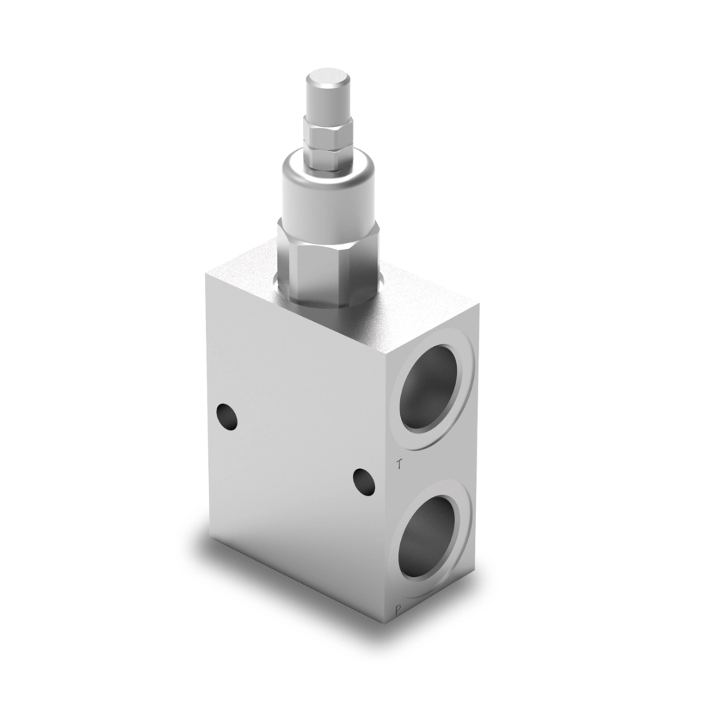 Walvoil 1/2" BSP, VMP/B/L, Direct Acting Relief Valve, Aluminium, 50-220 Bar