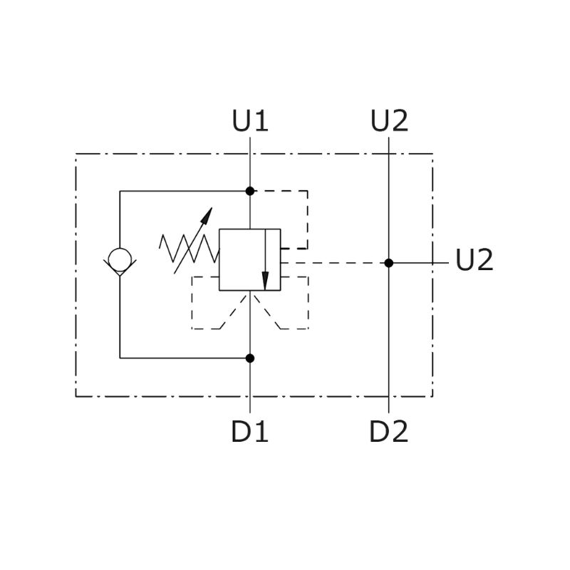 Walvoil VOSL/CC Single Counterbalance Valve – 3/4" BSP, 120 L/min, 350 Bar, Pilot Ratio 1:7