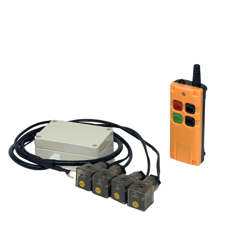 Wireless Remote Pendant, 2X Double Acting, 4 Button, 12/24V Wireless Remote Pendant, 2X Double Acting, 4 Button, 12/24V