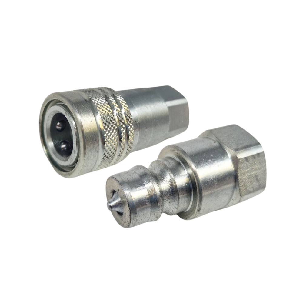 Hydraulic ISO A Quick Release Couplings Set Male/Female 1/4" BSP, DN04