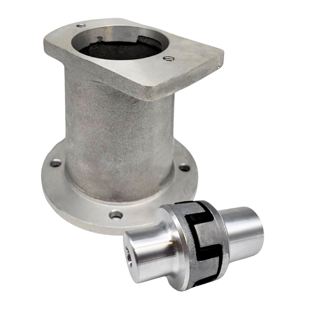 Petrol Engine Bell housing and drive coupling kit to suit Hi-Lo pump with SAE-A 2 Bolt mount and 5/8" Shaft Petrol Engine Bell housing and drive coupling kit to suit Hi-Lo pump with SAE-A 2 Bolt mount and 5/8" Shaft