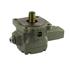 Hydraulic single vane pump flow @ 1500 RPM = 6.7 litre, pressure range 8-20 Bar