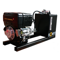 HATZ Diesel engine driven P+T circuit power unit, 19.7HP, 36 L/min