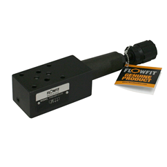 Flowfit hydraulic cetop 3 modular relief valve 8-70 Bar on the P port