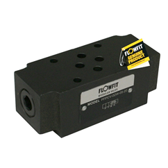 Flowfit hydraulic cetop 3 NG6 modular pilot operated check valve, cracking pressure 0.35 bar on port A