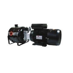 UP100 415V AC 50HZ 3 Phase Single Acting Solenoid Operated Hydraulic Power unit, 1.68 L/min, 5L Tank