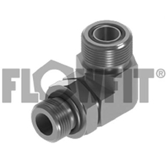 ORFS Male x BSP Male 90? Positional Forged Elbow, 9/16 x 1/4