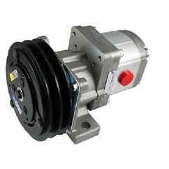 Galtech 12V Electro magnetic clutch and pump assembly 12 L/min at 210 Bar