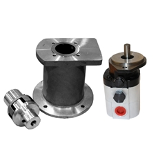 Hydraulic 22 GPM Two Stage Hi-Low Pump with Bell Housing Engine Kit