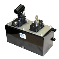 Zero Effort System for Single Acting Cylinder, 0.45?C Gear Pump, 19.5CC Hand Pump, 10 Litre Tank