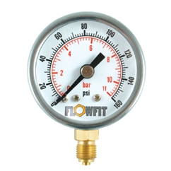 40mm Dry/Pneumatic pressure gauge 0-15 PSI (1 BAR) 1/8 bspt base entry