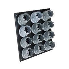Wall Panel with 12 Die Storage 