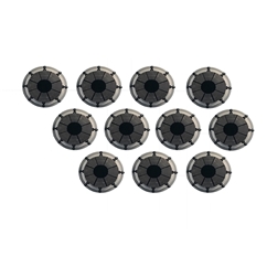 Set of 11 Dies to suit Electric Hose Crimper, N°15/18/21/24/27/33/39/48/57/66/73