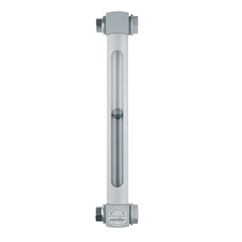 Hydraulic vertical level indicator with double thread, with pyrex glass and protection, 3/8 BSP, L=127, GLVX1G