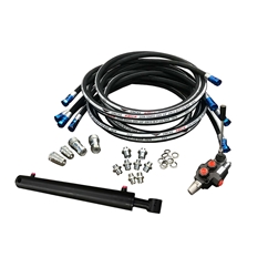 Log Splitter Kit with a FLOWFIT DOUBLE ACTING Lever Valve. Suitable for a 7.7 Ton Force