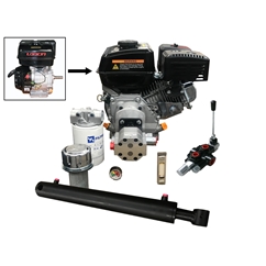 Log Splitter Kit With Loncin 5.5HP Engine, Incl. Flowfit Auto Kickout Lever Valve