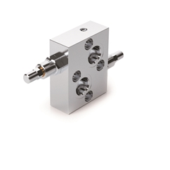 Hydraulic Dual Cross Line Relief Valve Flangable On Danfoss Motors, VAU 3/4 OMT