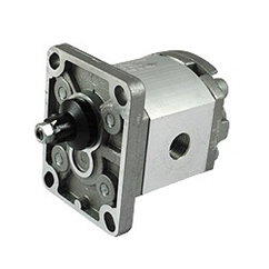 Hydraulic Gear Pump, Group 2, BSP Threaded Ports, 1 1:8 Taper 4 Bolt Flange 31.5CC, Clockwise