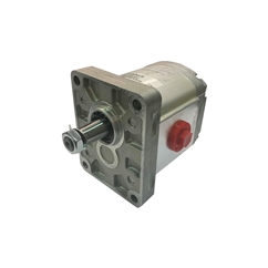 Hydraulic Gear Pump, Group 1, BSP Threaded Ports 1 1:8 Taper 4 Bolt Flange 0.9CC, Anti-Clockwise