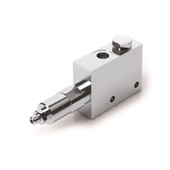 Hydraulic Direct Acting Pressure Reducing Valve With Check Valve, VRPRL 3/8 , 35-180 Bar
