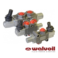 Walvoil Manual Spool Diverter Valve 3 Port 3/8 BSP Ports 2 Position Detent