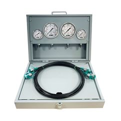 Flowfit Metal Pressure Test Kit, 2 X 63mm & 2 X 100mm Pressure Gauges & 4 X Micro Hose