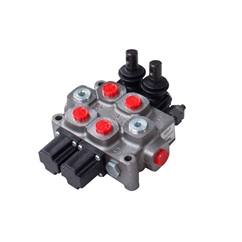 Galtech 2 Bank, 1/2 BSP, 60 l/min Double Acting Cylinder Spool 3 Position, Spring Return Hydraulic Monoblock Valve