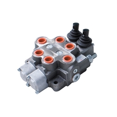 Bucher 2 Bank 1/2 BSP, 70 l/min Double Acting Spring Return Lever Operated Hydraulic Monoblock Valve