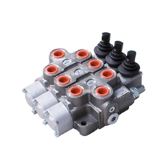 Bucher 3 Bank 1/2 BSP, 70 l/min Double Acting Spring Return Lever Operated Hydraulic Monoblock Valve