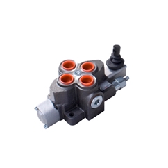 Bucher 1 Bank 3/4 BSP, 100 l/min Double Acting Spring Return Lever Operated Hydraulic Monoblock Valve