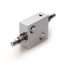 Dual Cross Relief Valve Flangeable On Danfoss Motors OMP/OMR By Screws, VAU 1/2 OM WSC, 50-200 Bar