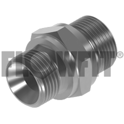 Stainless Steel, BSP Male X BSP Male to DIN 3852 Form A, 1/8 BSP X 1/4 BSP