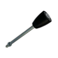 M8 X 214mm, Hydraulic Control Valve Hand Lever, Black Knob with Lens, For Galtech GMV15, Q15, Q25 & Q45 Series