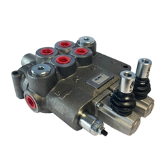 Flowfit 2 Bank Monoblock Valve, 3/4 BSP, 160 L/Min Double Acting Cylinder Spool 3 Positions