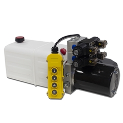 Flowfit 12V DC Double Acting, Double Solenoid Hydraulic Power pack with 4.5L Tank ZZ004234