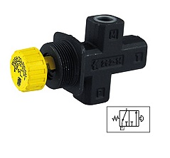 1/4" BSP Push button pressure gauge isolator needle valve