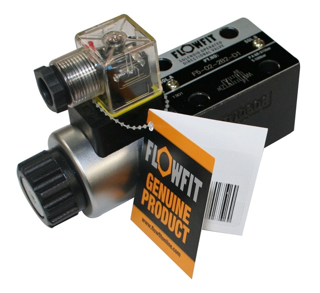 Flowfit Cetop 3 NG6 2 Position Solenoid Valve, 12 V DC, 2B2
