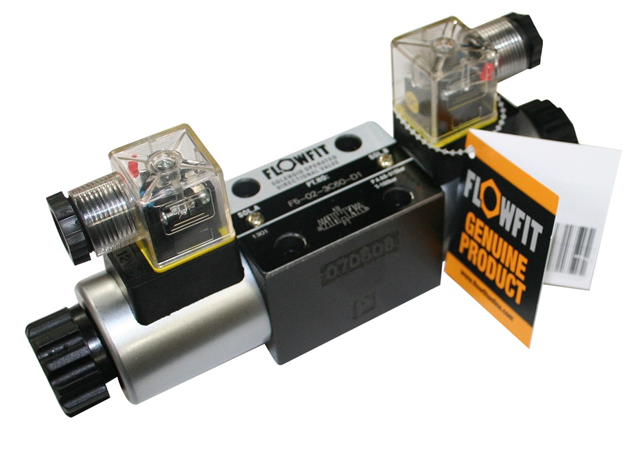 Flowfit Cetop 3 NG6 3 Position Solenoid Valve, 110 V AC 50Hz, 3C2