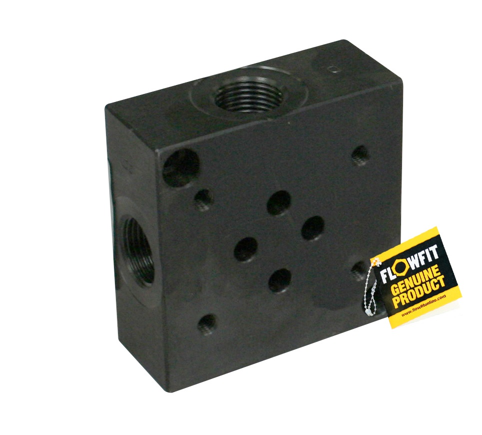 Flowfit hydraulic cetop 3 NG6 subplate side entry 3/8" BSP