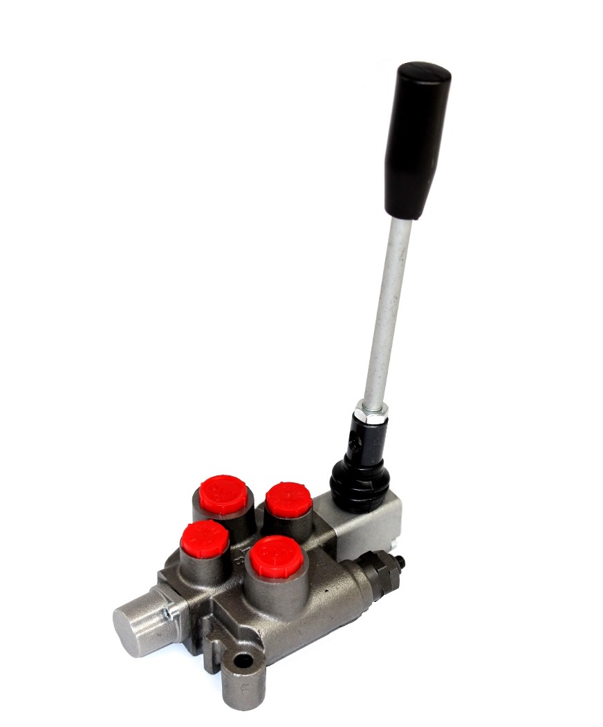 Walvoil 1 Bank, 1/4 BSP, 20 l/min Single Acting Cylinder Spool 3 Positions, Spring Return Hydraulic Monoblock Valve
