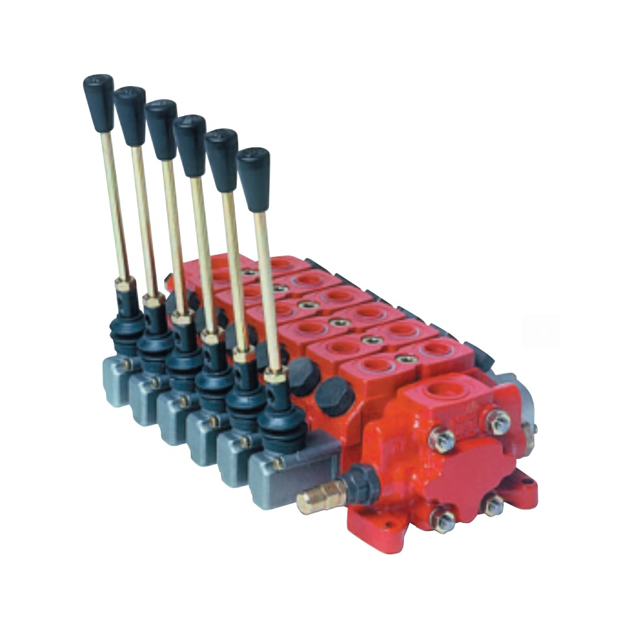 Bucher 1 Bank, 3/4" BSP, 120 l/min Double Acting Spring Return Slice Directional Hydraulic Control Valve