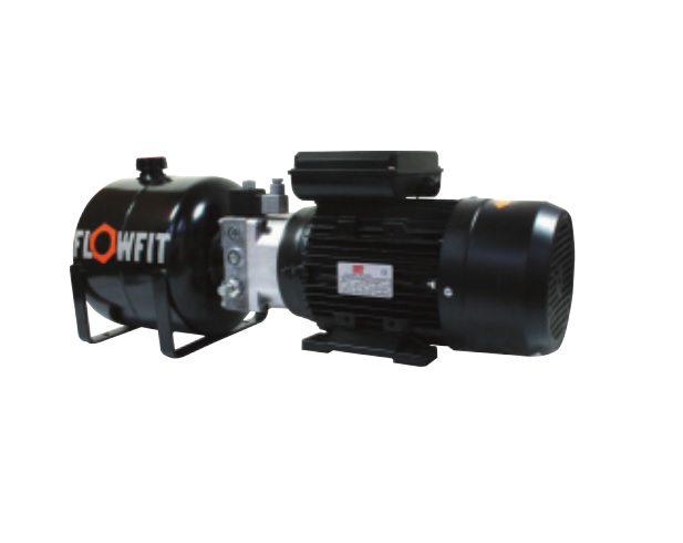 UP100 415V AC 50HZ 3 Phase Single Acting Solenoid Operated Hydraulic Power unit, 1.68 L/min, 5L Tank