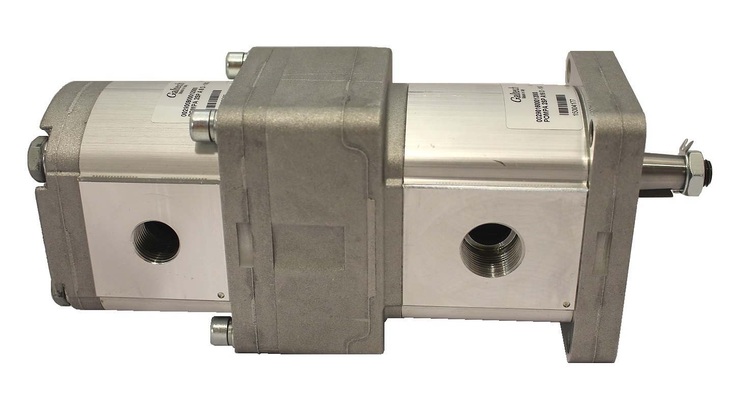 Group 2 to Group 2 Hydraulic Tandem Pump - 11 CC - Clockwise Rotation to 6 CC - Clockwise Rotation