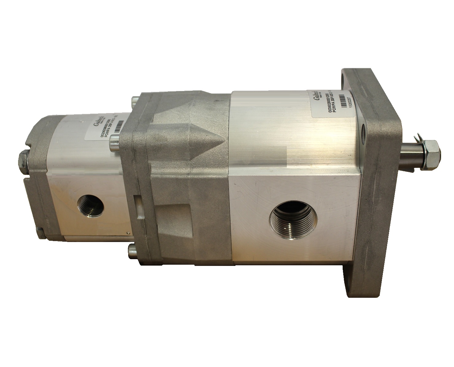 Group 3 to Group 2 Hydraulic Tandem Pump - 62 CC - Anti-Clockwise Rotation to 22.5 CC - Anti-Clockwise Rotation Group 3 to Group 2 Hydraulic Tandem Pump - 62 CC - Anti-Clockwise Rotation to 22.5 CC - Anti-Clockwise Rotation