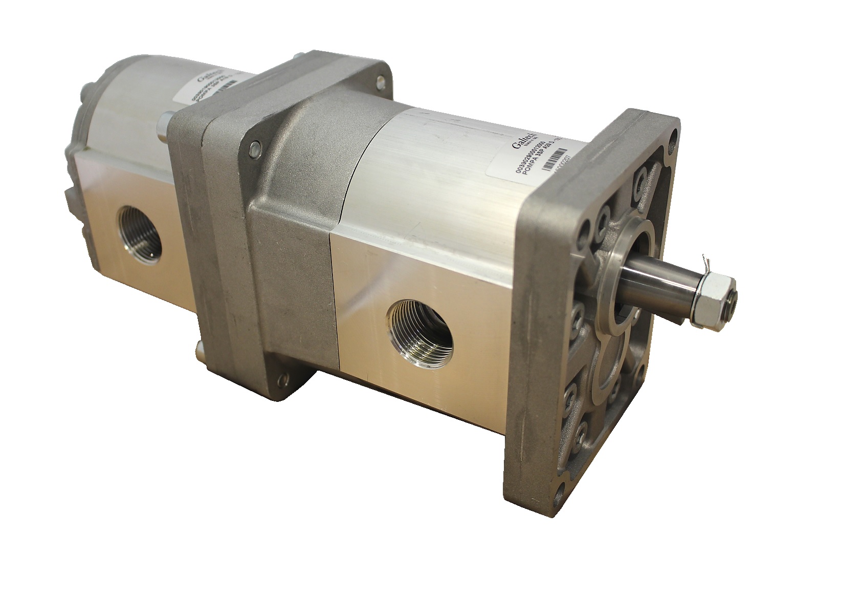 Group 3 to Group 3 Hydraulic Tandem Pump - 62 CC - Anti-Clockwise Rotation to 36 CC - Anti-Clockwise Rotation